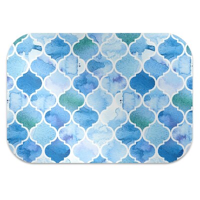 Office chair mat Moroccan pattern