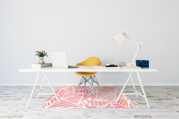 Office chair mat green pineapples