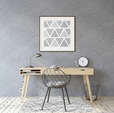 Office chair mat Triangles pattern