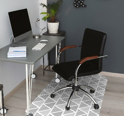 Office chair mat Triangles pattern