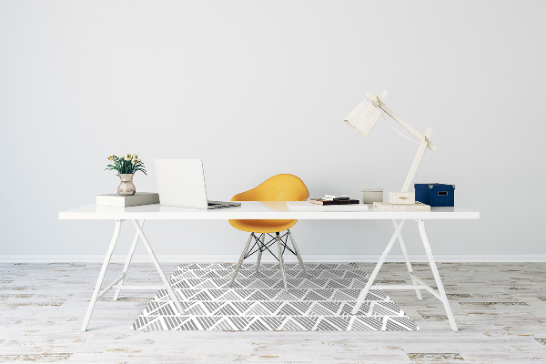 Office chair mat Triangles pattern