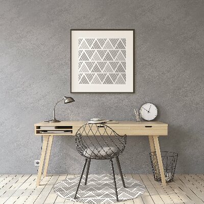 Office chair mat Triangles pattern