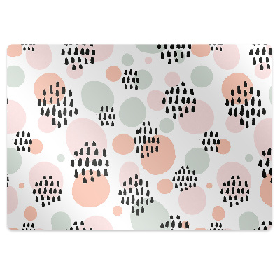 Office chair mat colored dots