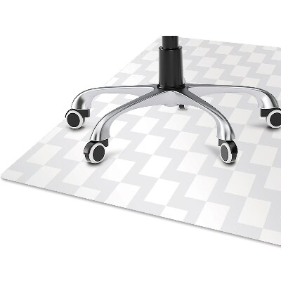 Chair mat floor panels protector 3D pattern of squares