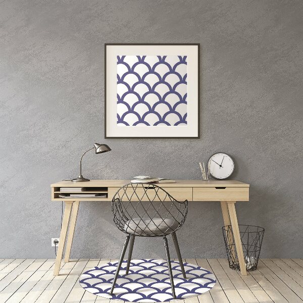 Chair mat floor panels protector Pattern ichthyosis