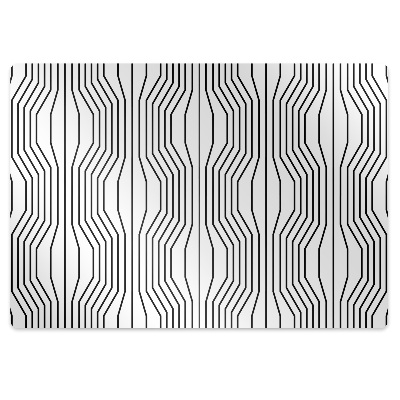 Chair mat geometric illusion