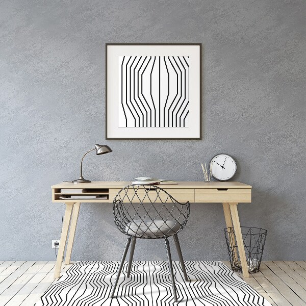 Chair mat geometric illusion