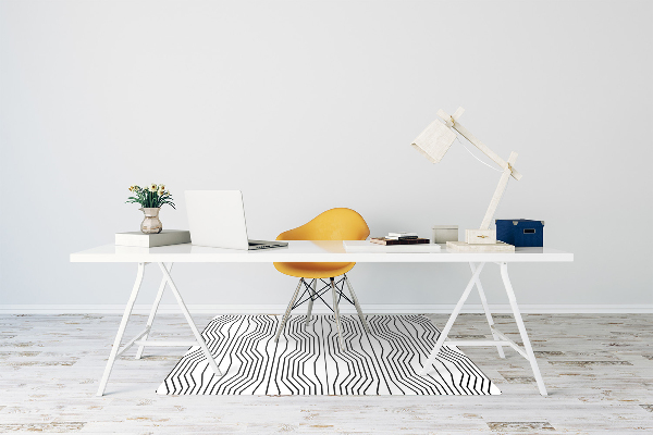 Chair mat geometric illusion