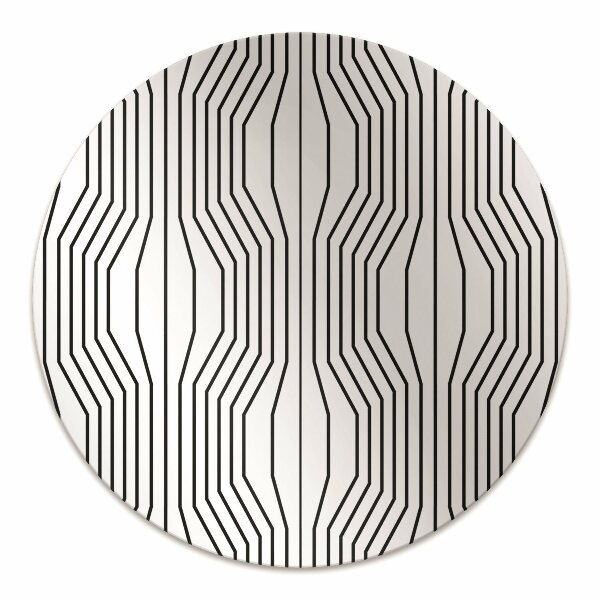 Chair mat geometric illusion