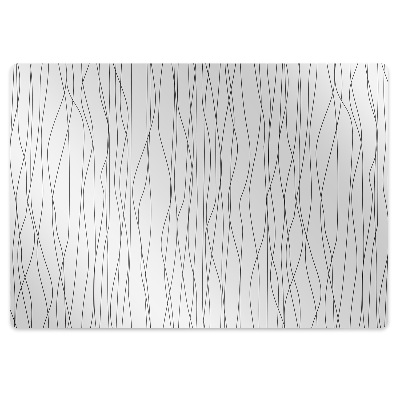 Chair mat floor panels protector chaotic lines