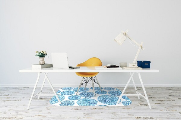 Desk chair mat Japanese pattern