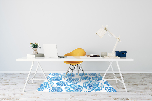 Desk chair mat Japanese pattern