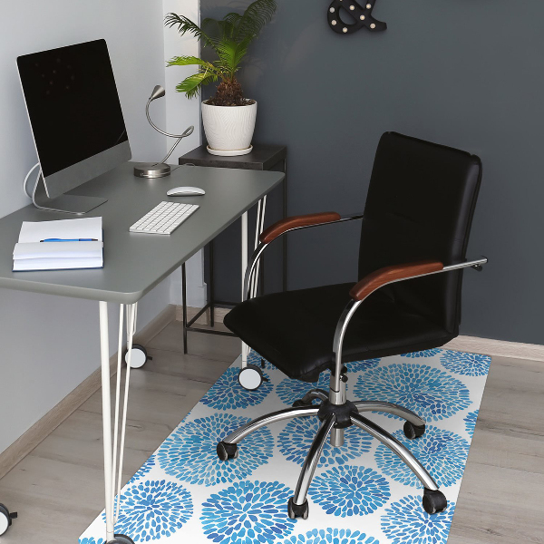Desk chair mat Japanese pattern