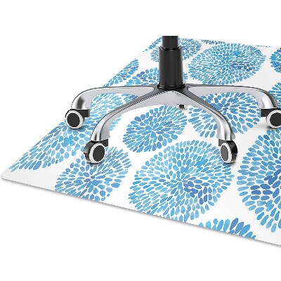 Desk chair mat Japanese pattern