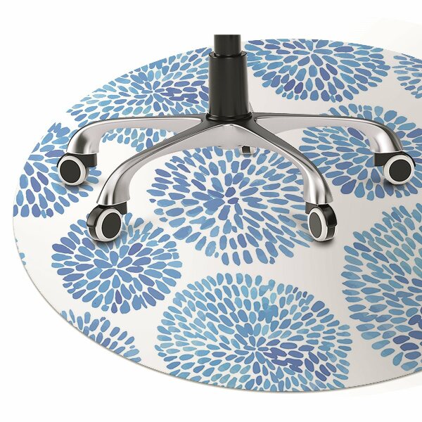 Desk chair mat Japanese pattern