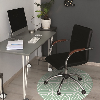 Office chair mat geometric shapes