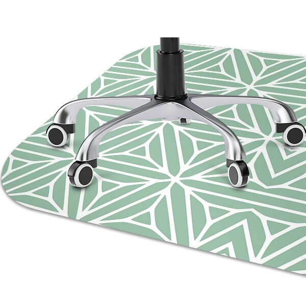 Office chair mat geometric shapes