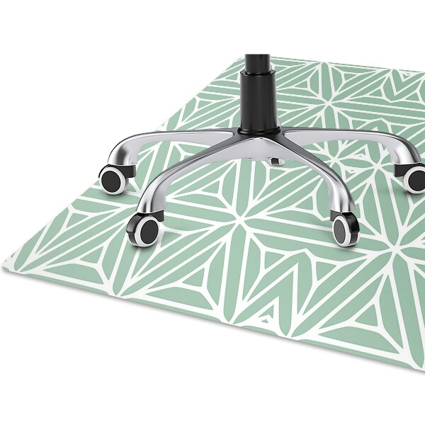 Office chair mat geometric shapes
