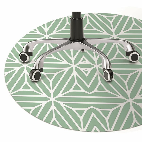 Office chair mat geometric shapes