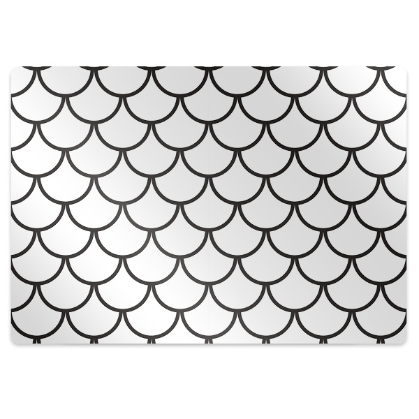 Office chair mat Fish scale pattern