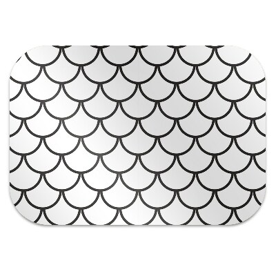 Office chair mat Fish scale pattern