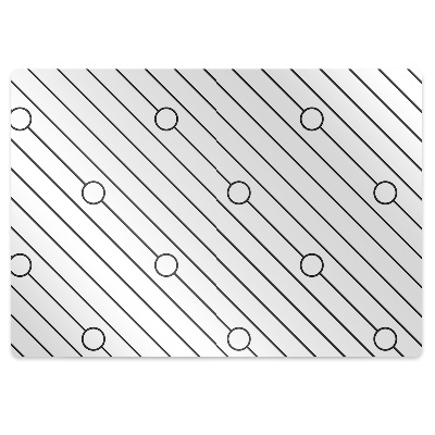 Computer chair mat Striped pattern