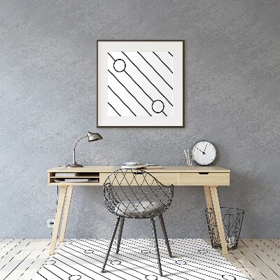 Computer chair mat Striped pattern