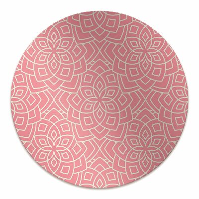 Desk chair mat floral pattern