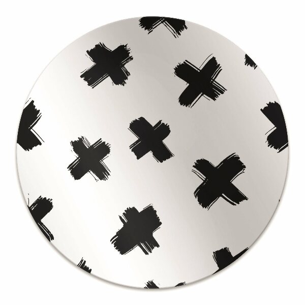 Desk chair floor protector X brush strokes