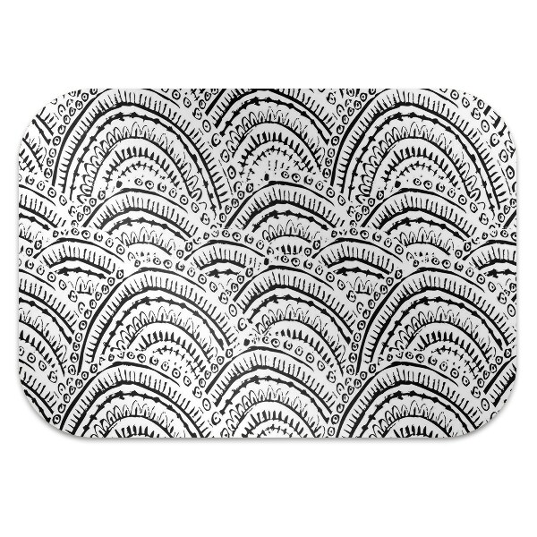 Office chair mat abstract pattern