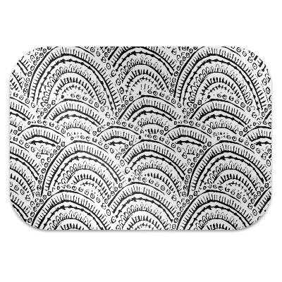 Office chair mat abstract pattern