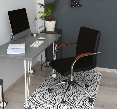 Office chair mat abstract pattern