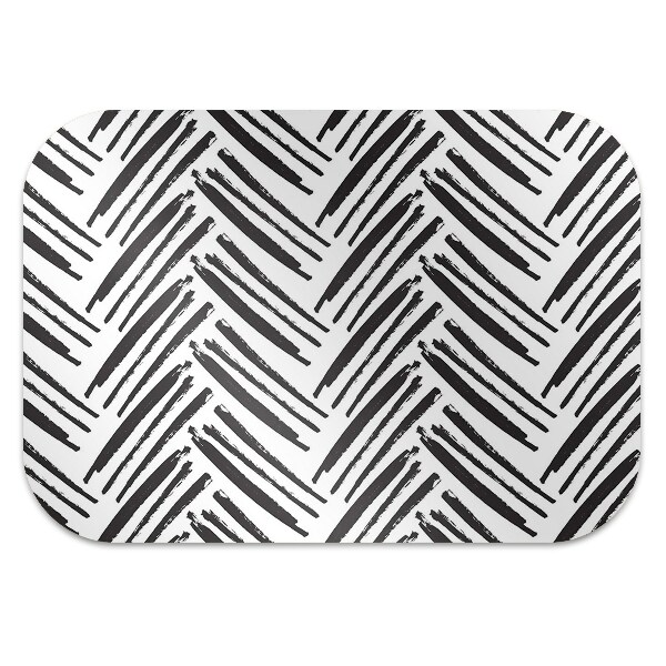 Office chair floor protector Herringbone pattern