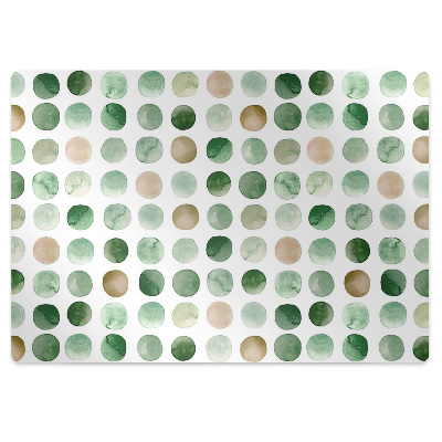 Office chair mat colored dots