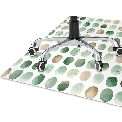 Office chair mat colored dots