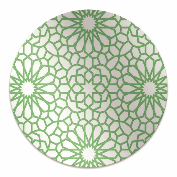 Office chair floor protector oriental flowers