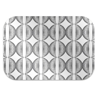 Office chair mat Circles retro pattern