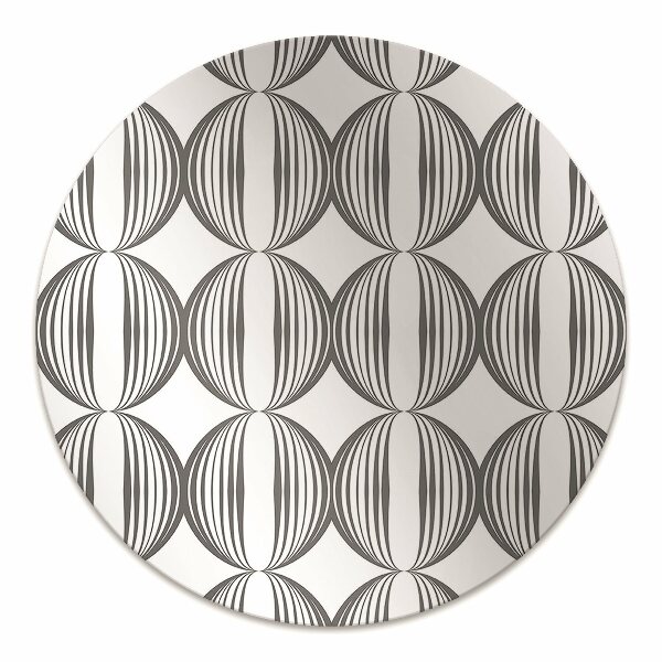 Office chair mat Circles retro pattern