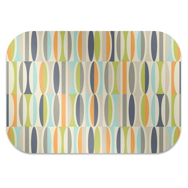Office chair floor protector retro pattern