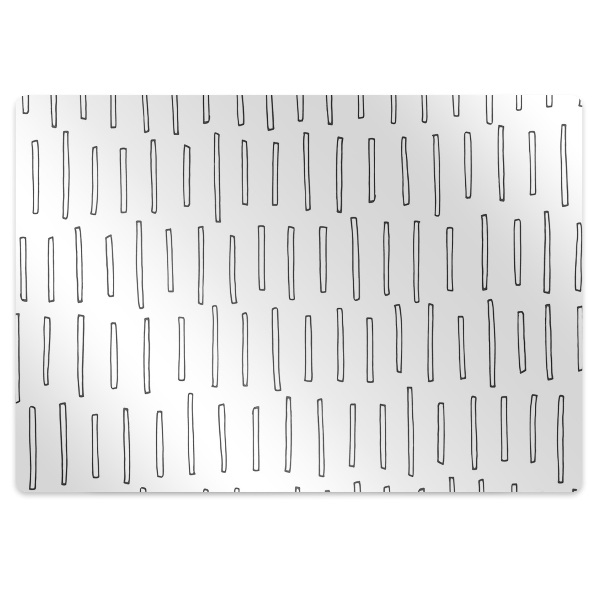 Office chair mat drawn lines