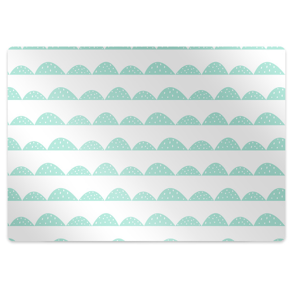 Office chair mat green hills