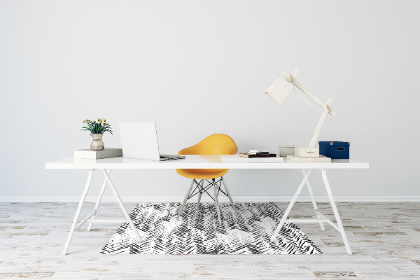 Chair mat floor panels protector Dashes herringbone