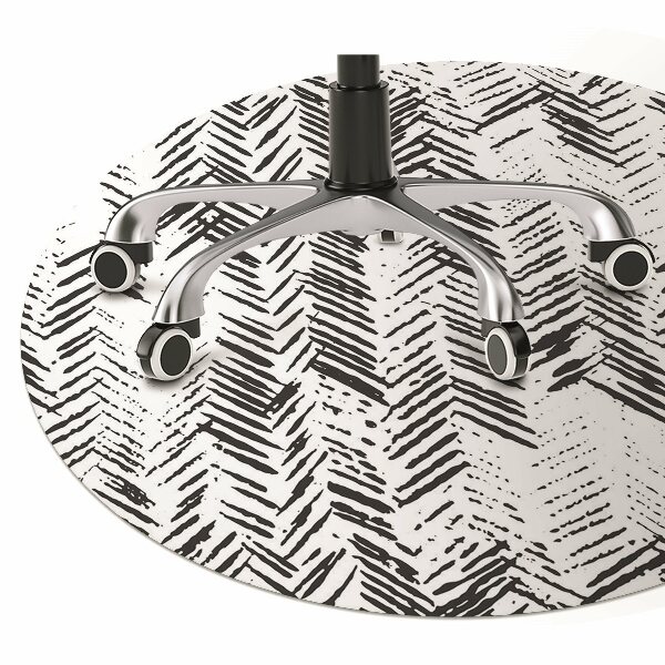 Chair mat floor panels protector Dashes herringbone
