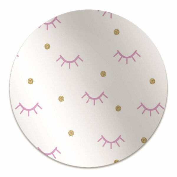 Chair mat floor panels protector Dots and eyelids