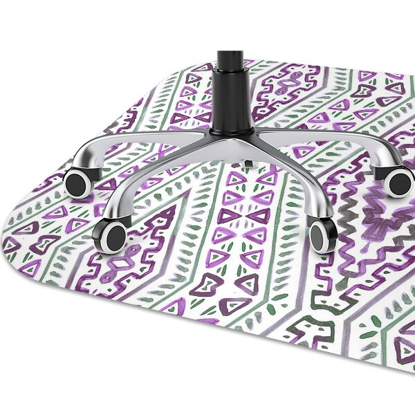Office chair mat Moroccan pattern
