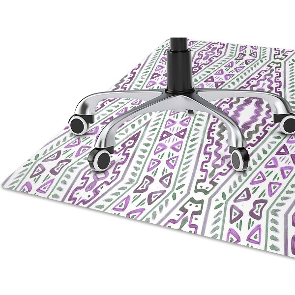 Office chair mat Moroccan pattern