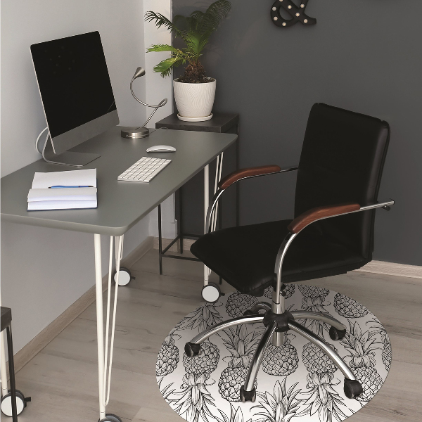 Office chair mat pineapples