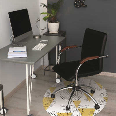 Office chair mat Circles and triangles