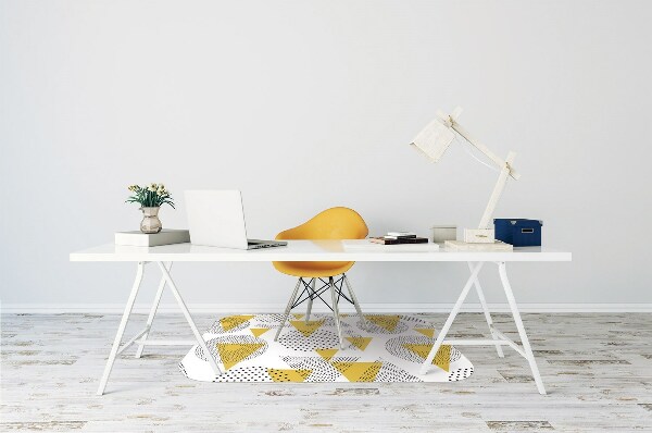 Office chair mat Circles and triangles