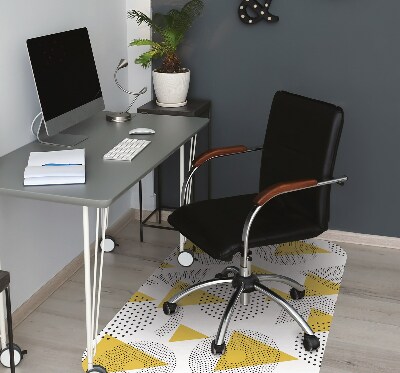 Office chair mat Circles and triangles